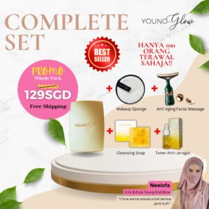 Pakej Complete Skincare FD + Facial Soap + Toner + Cushion + Facial Massage + Free Pouch Bag Exclusive